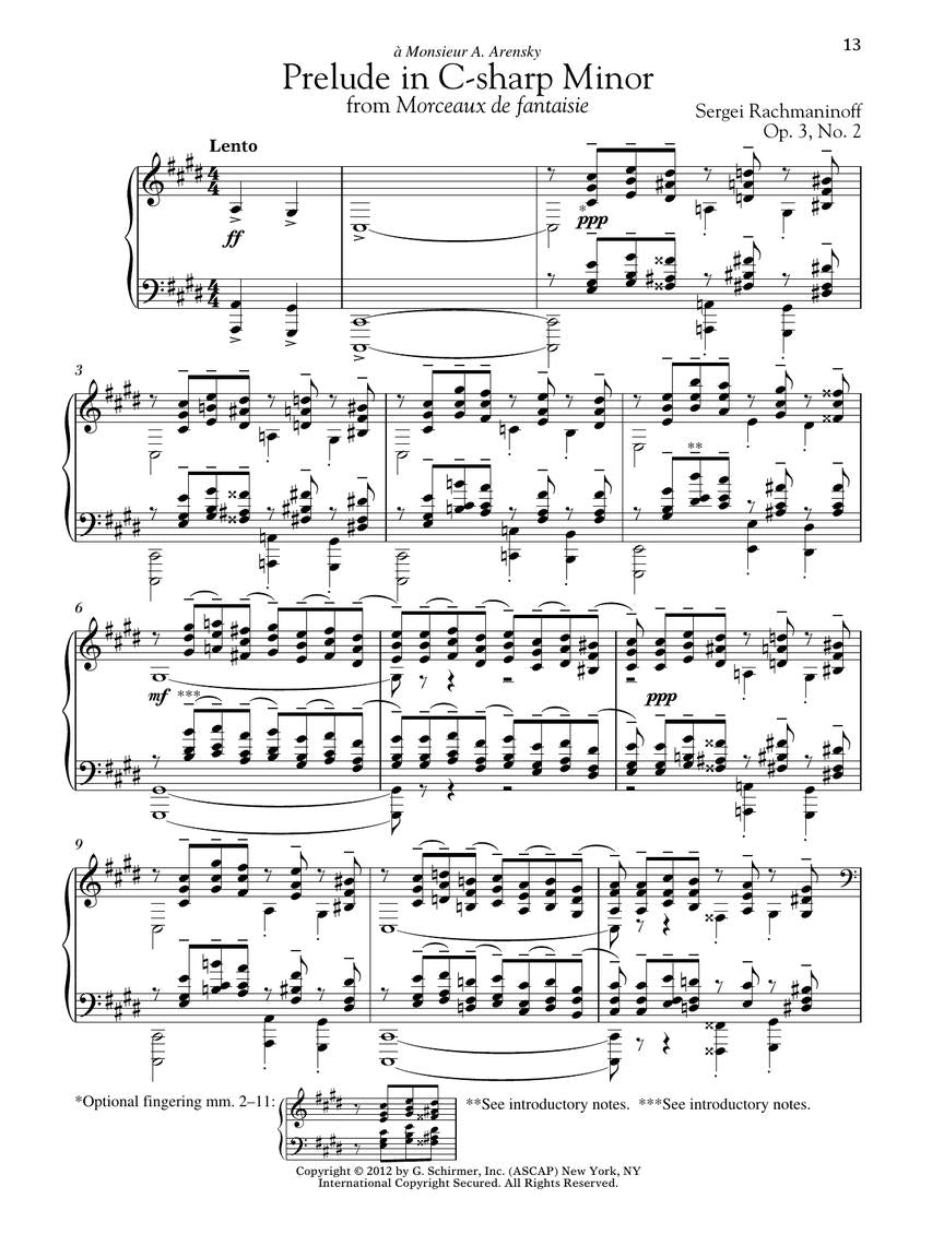 Rachmaninoff Preludes Op 3 Op 23 Bk/Ola Spe