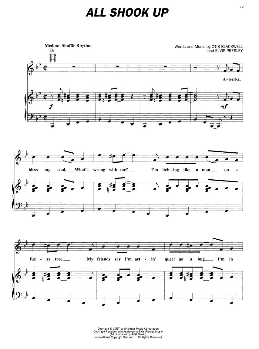 Elvis Presley Anthology Volume 1 - Piano/Vocal/Guitar Hardcover Songbook