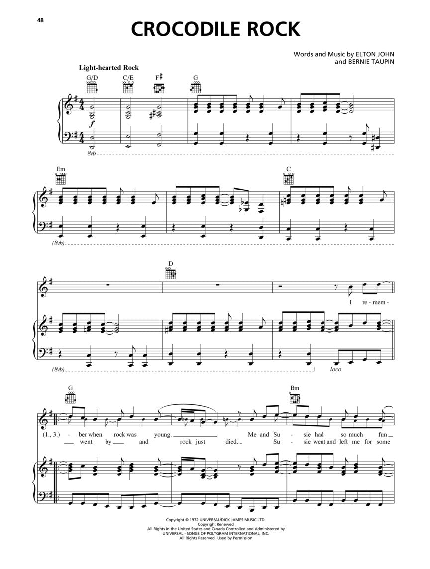 Rollicking Piano Bar Songbook - Piano/Vocal/Guitar (60 Songs)