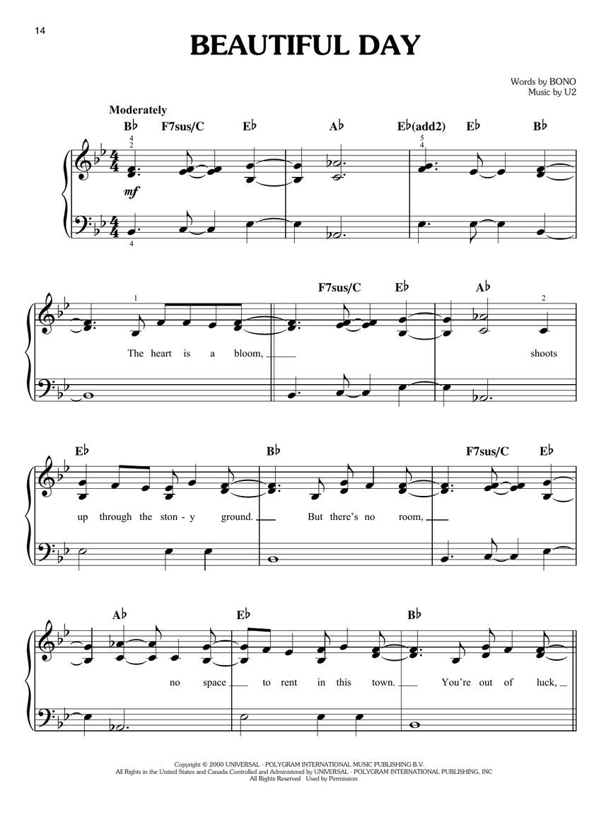 Hallelujah, Imagine & Other Songs Inspiration -  Easy Piano Book