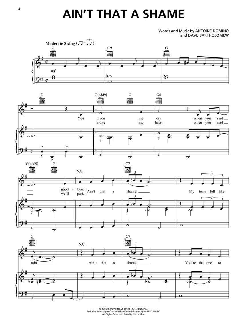 The Great American Songbook Pop/Rock Era - Piano/Vocal/Guitar Songbook