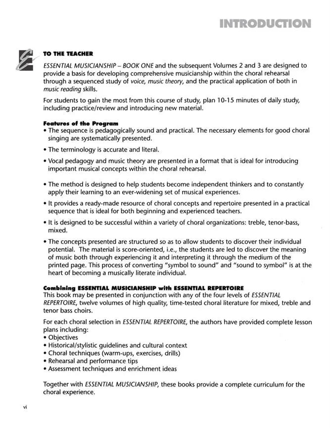 Essential Musicianship Book 1 - Choral Student Book