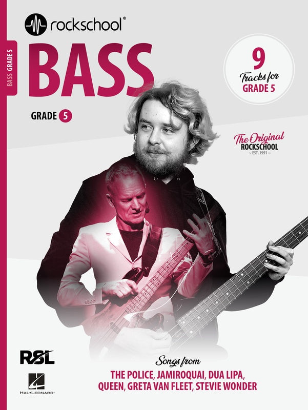 Rockschool Bass 2024+ - Teacher Bundle C (Grade 4 - Grade 8 Books) (Copy)