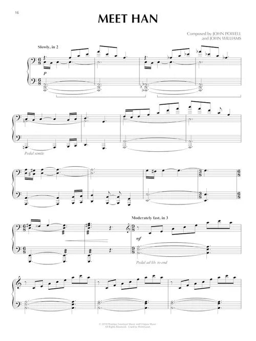 John Williams/John Powell - A Star Wars Story Piano Solo Book