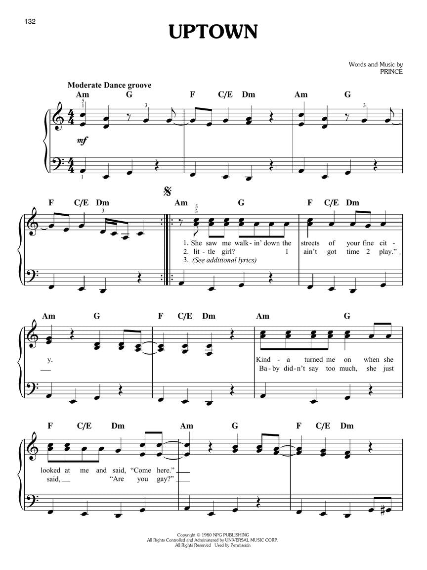 Prince - The Ultimate Easy Piano Songbook (28 Songs)