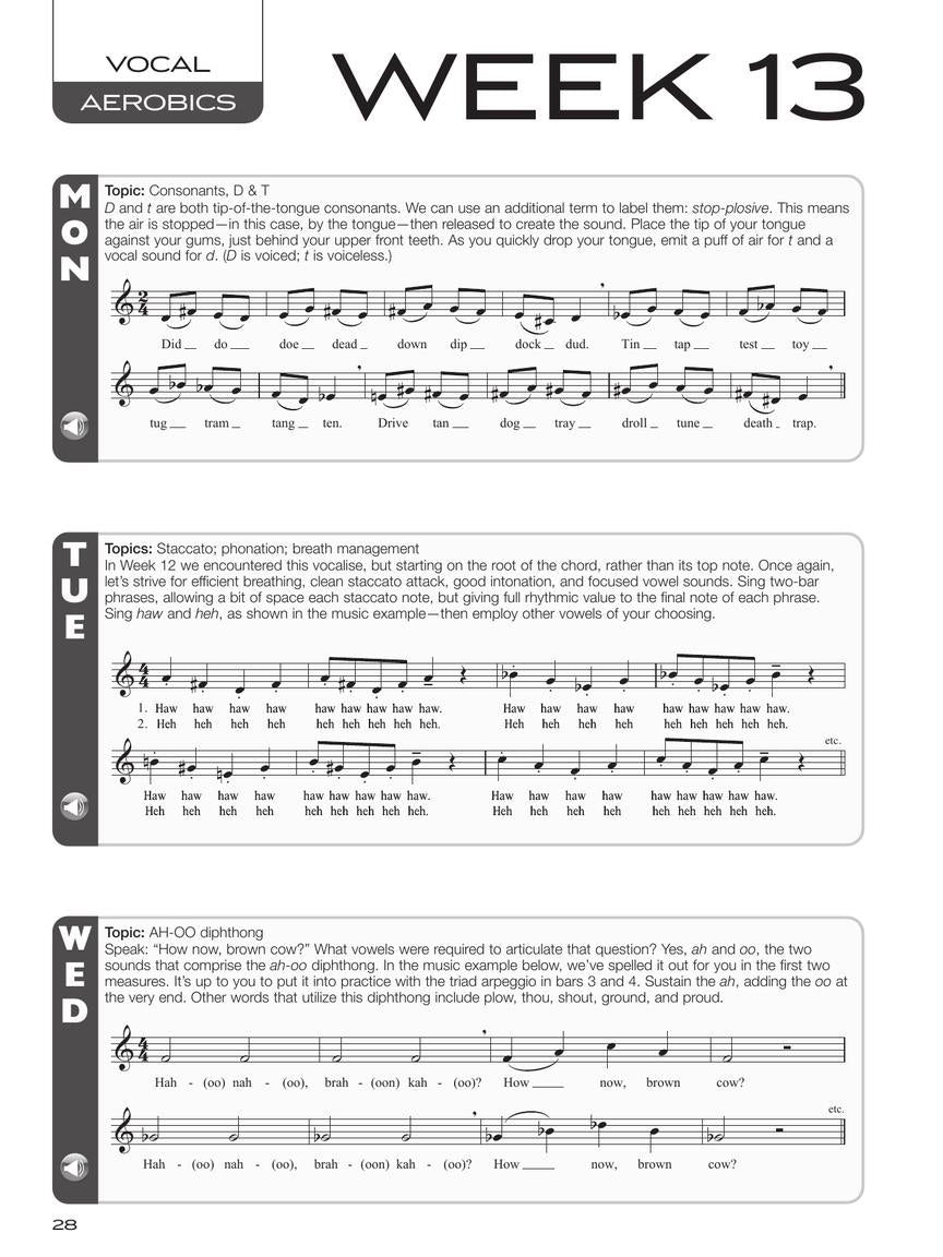 Vocal Aerobics  - A 40 Week Program Book/Ola