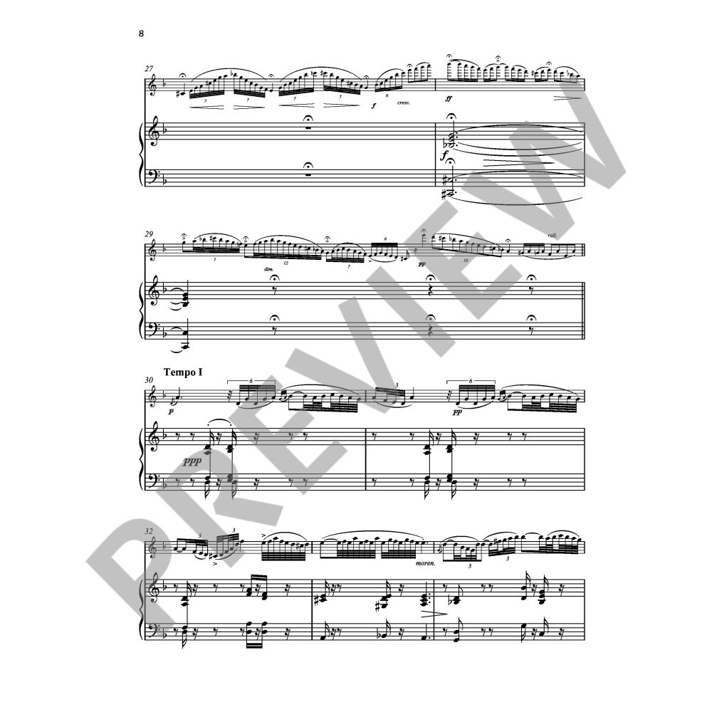 Albert Franz Doppler - Hungarian Pastoral Fantasy Op 26 Flute/Piano Book