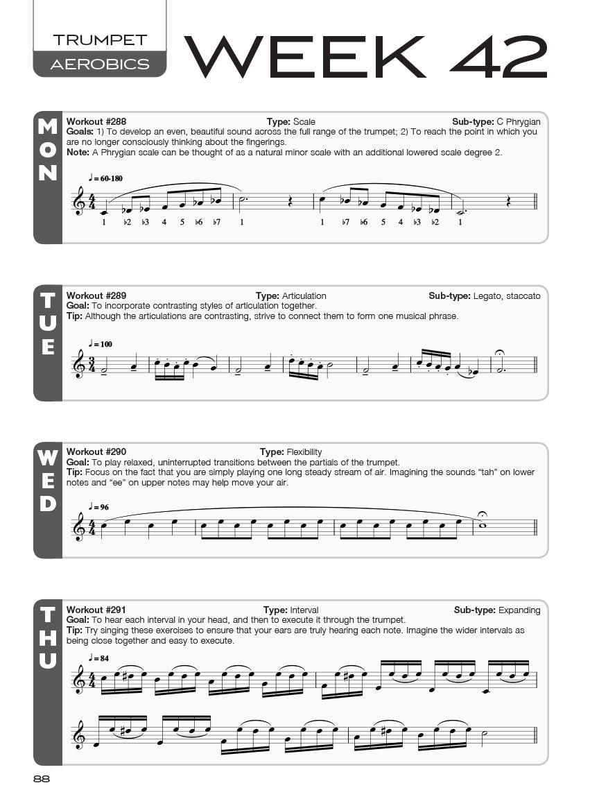 Trumpet Aerobics Book/Audio