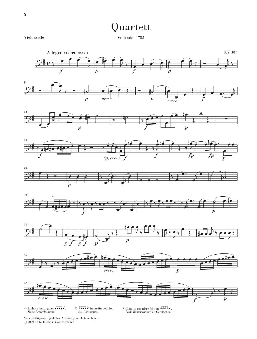 Mozart - String Quartets Vol 3 Haydn Quartets Sc/Pts