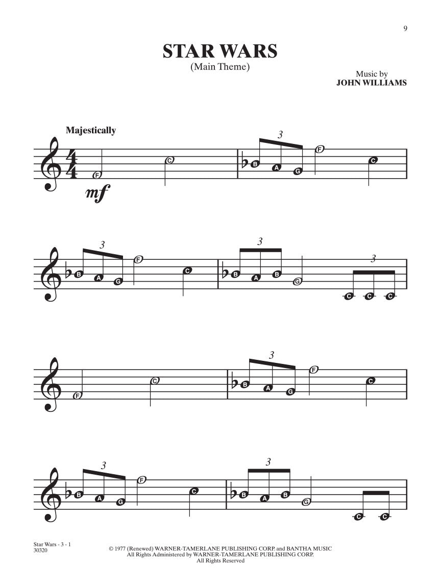 Star Wars For Easy Recorder Book