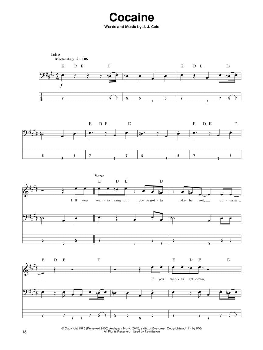 Eric Clapton Bass Play Along Volume 29 Book/Ola