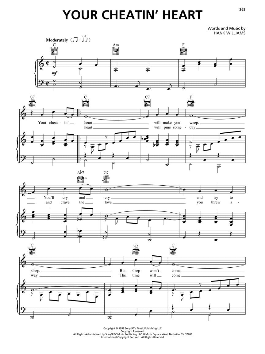 Best Country Songs Ever - Piano/Vocal/Guitar (76 Songs) 3rd Edition Book