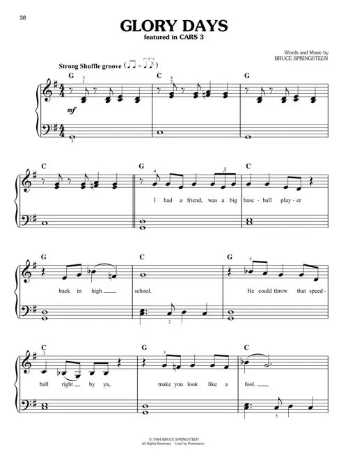 Cars - Easy Piano Collection