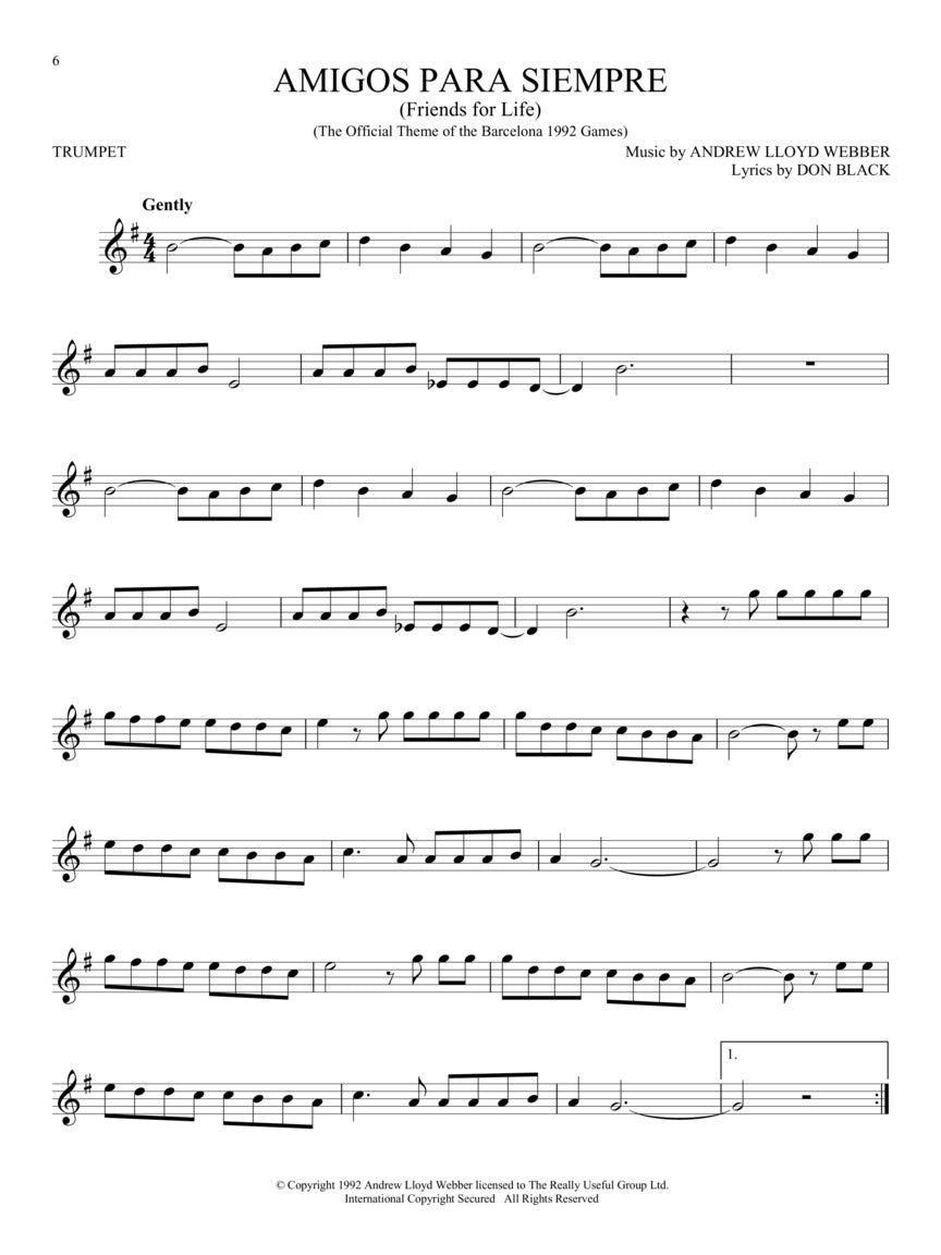 The Songs Of Andrew Lloyd Webber Trumpet