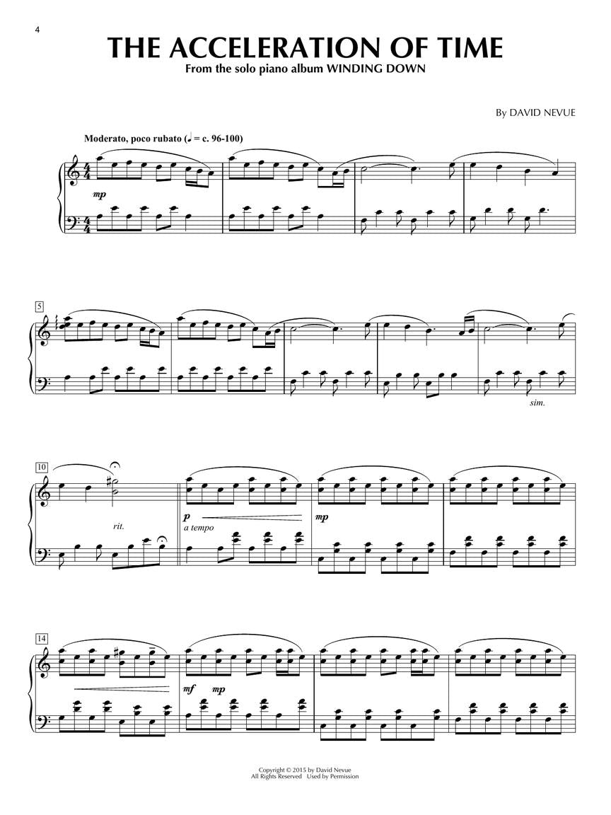 David Nevue Piano Sheet Music Collection
