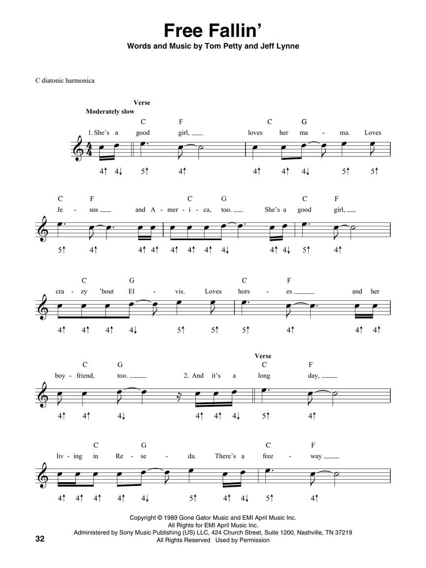 Simple Songs for Harmonica Book (40 Songs)