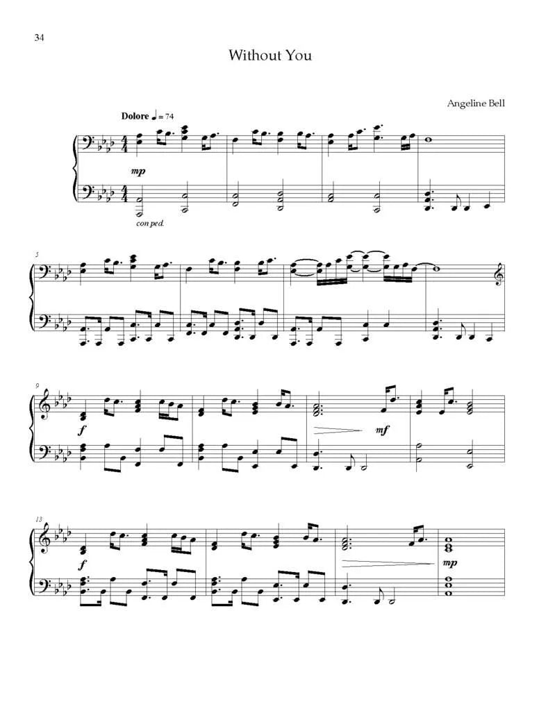 Angeline Bell - My Seaside Notebook For Piano