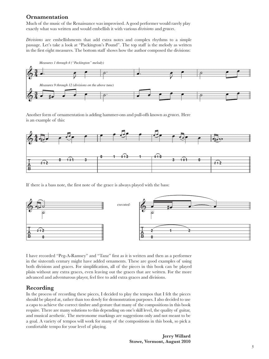 Easy Renaissance Pieces For Classical Guitar Bk/Ola