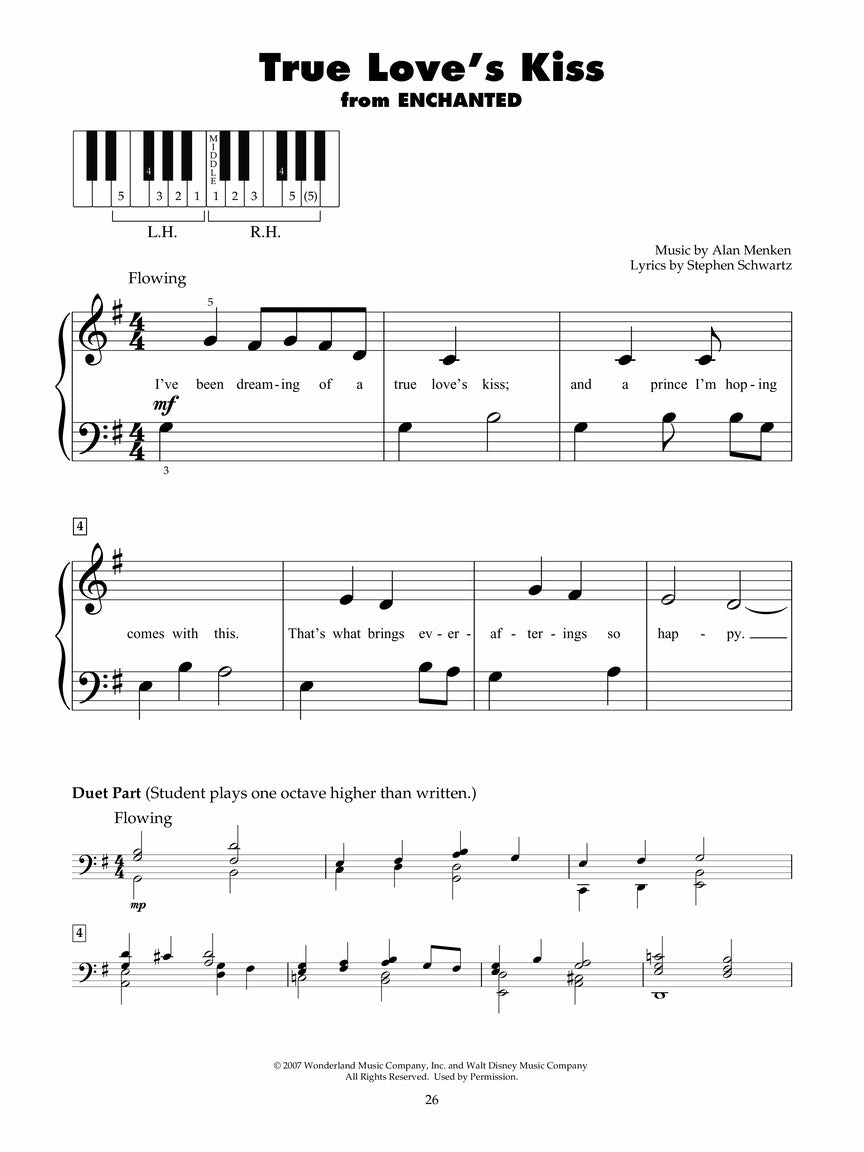 Disney Today Five Finger Piano Book