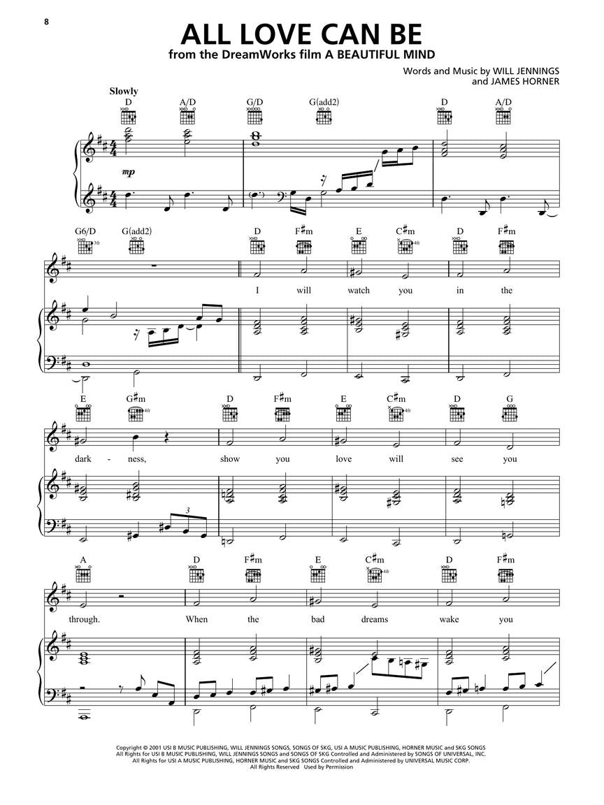 100 Most Beautiful Movie Songs Piano/Vocal/Guitar Book