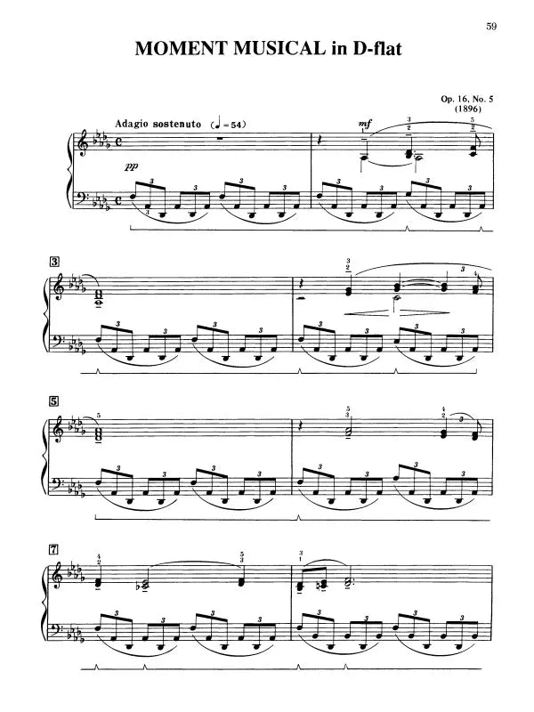 Rachmaninoff - Selected Works For Piano Book