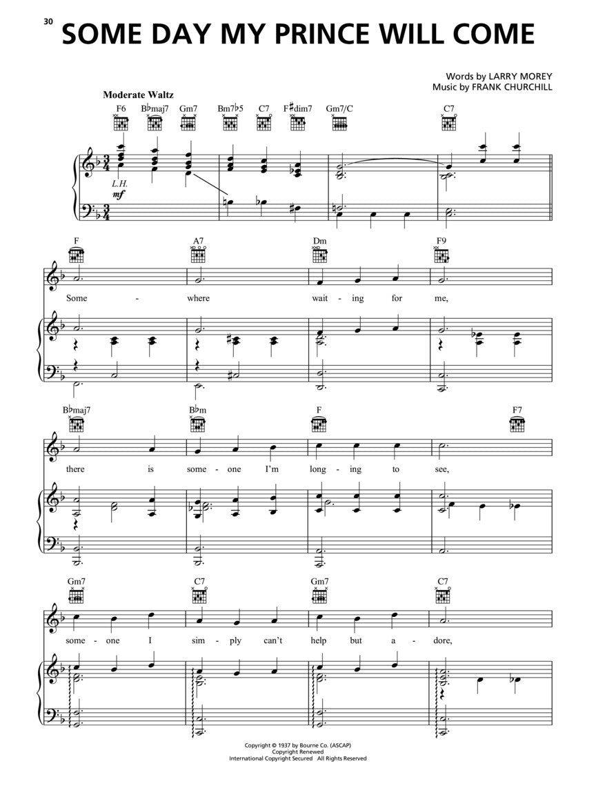 Snow White and The Seven Dwarfs Piano/Vocal/Guitar Songbook