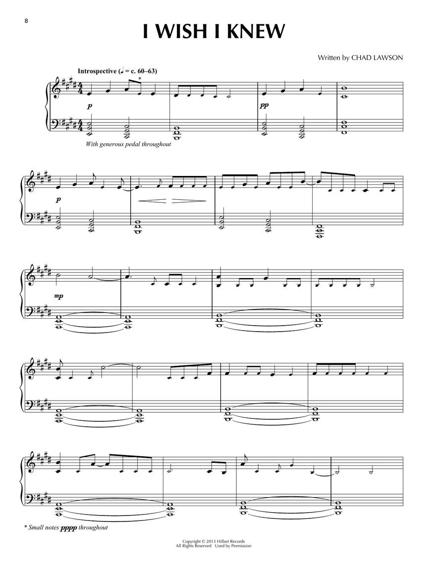 Chad Lawson - Piano Sheet Music Collection Book