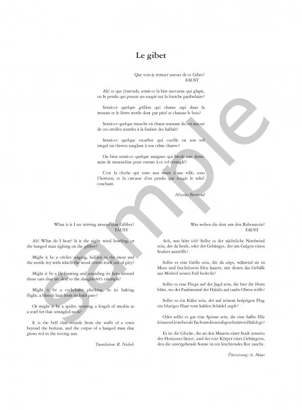 Ravel - Gaspard De La Nuit Piano Urtext