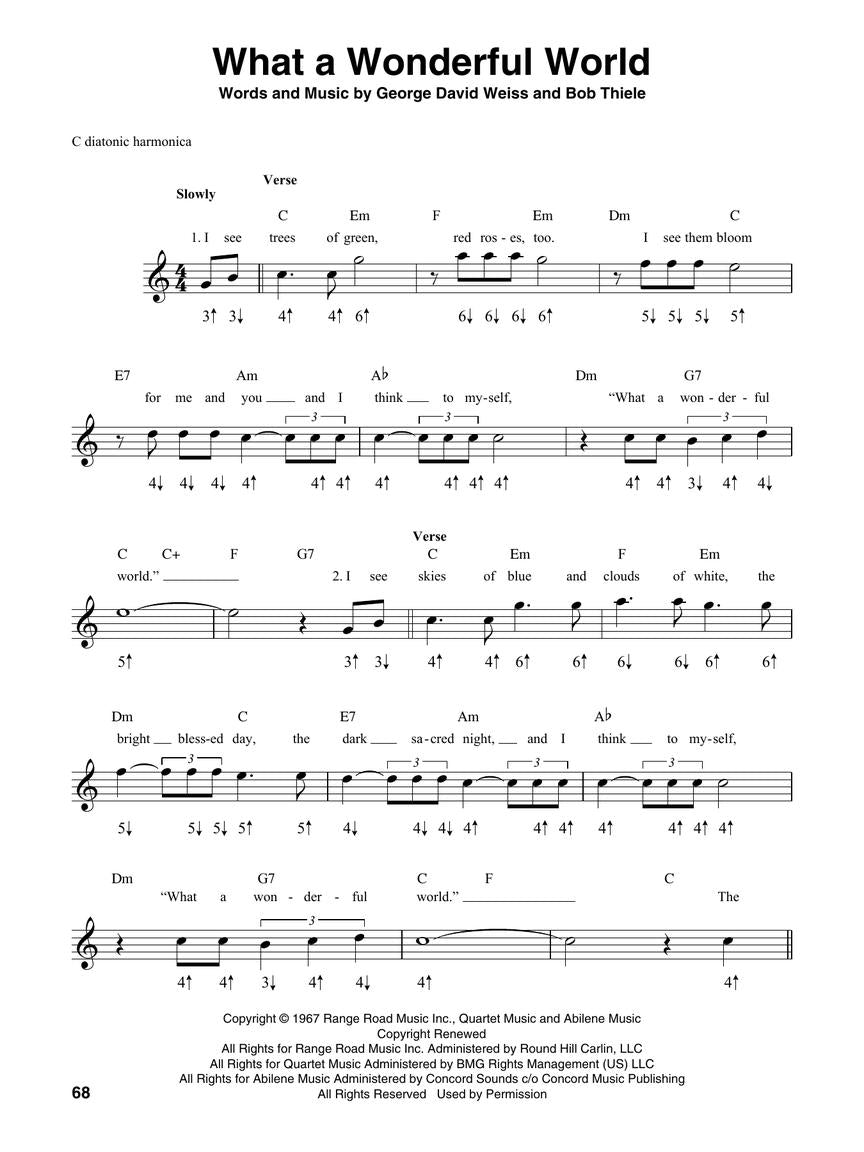 Simple Songs for Harmonica Book (40 Songs)