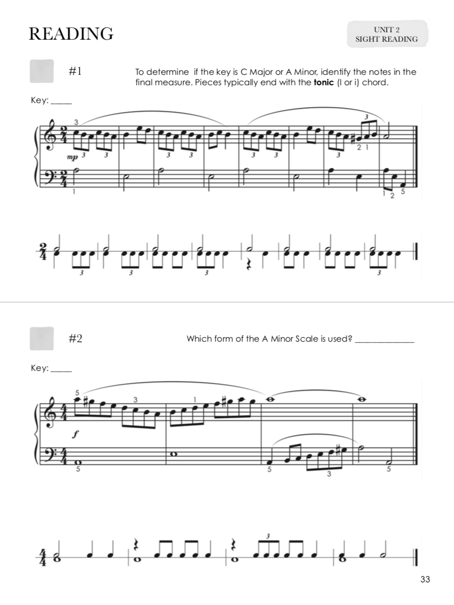 Piano Safari - Older Student Sight Reading and Theory Spiral Bound Book 3