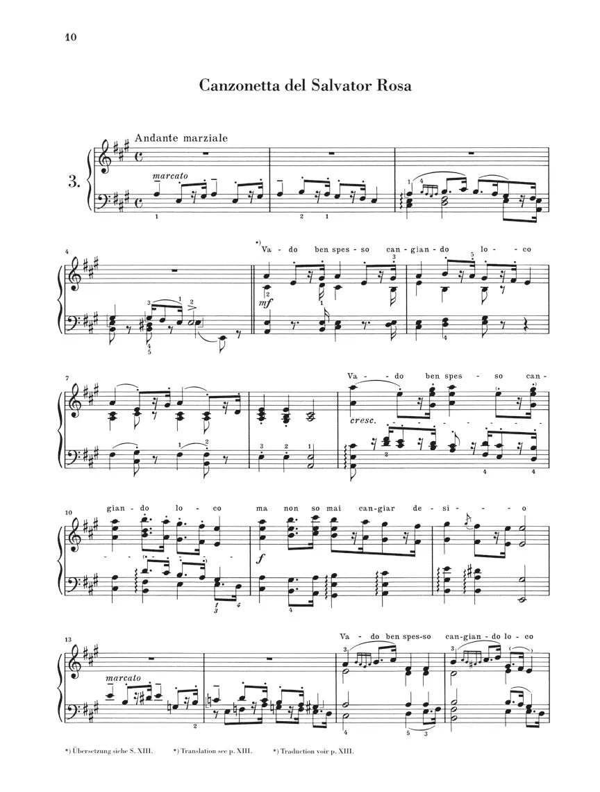 Liszt - Annees De Pelerinage - Piano Book 2 Italy (Urtext Edition)