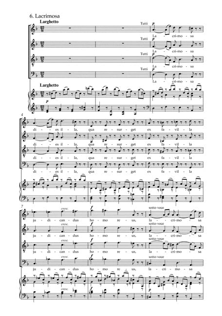 Mozart - Requiem K 626 Vocal Score
