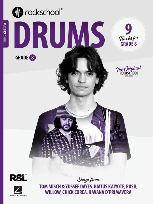 Rockschool Drums 2024+ - Teacher Bundle C (Grade 4 - Grade 8 Books)