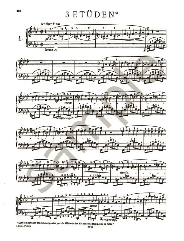 Frederic Chopin: Etudes Op.10 Nos.1–12; Op.25 Nos 1–12 Piano Solo Book