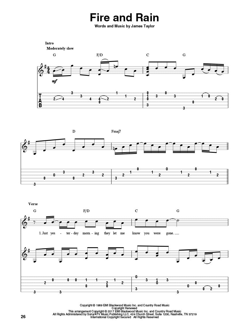 Fingerpicking Acoustic Classics Book