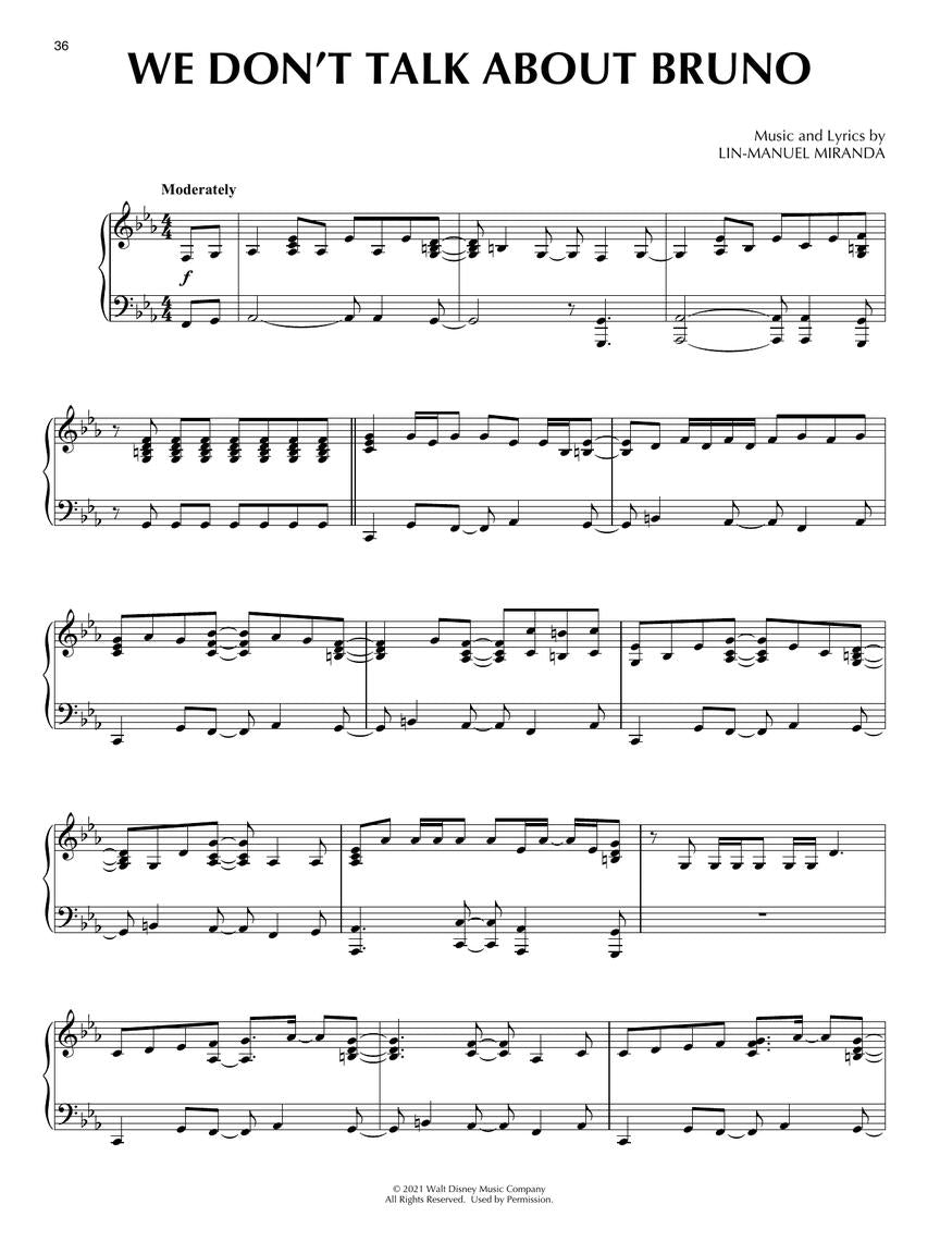 Encanto Movie Selections For Piano Solo Book