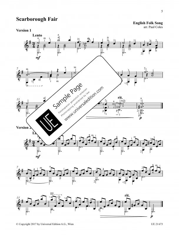 From Folk to Classical Book 1 - 30 Favourite Pieces for Guitarists