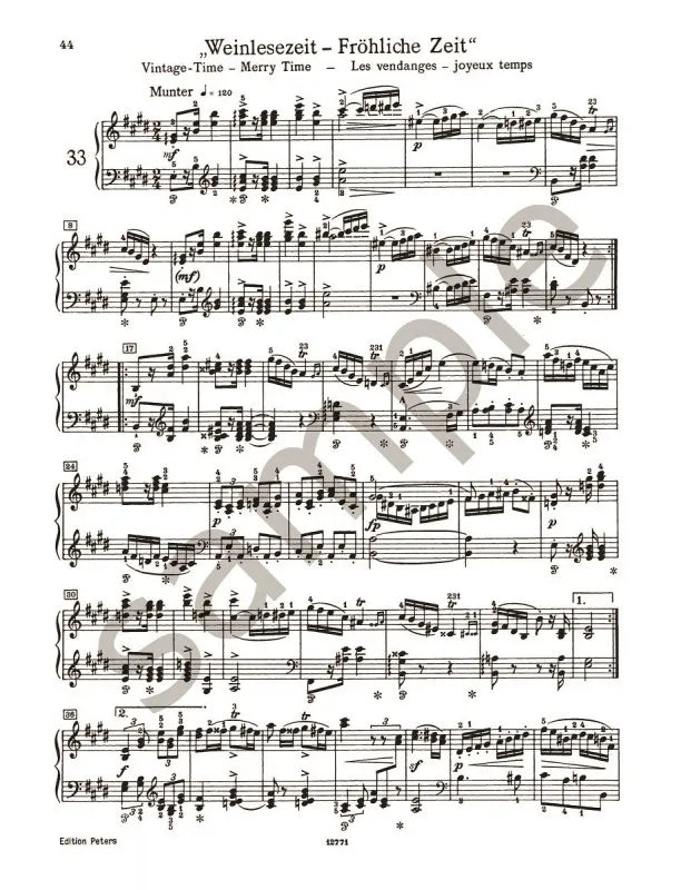 Schumann - Album for the Young Op.68 Scenes from Childhood Op 15 Piano Book