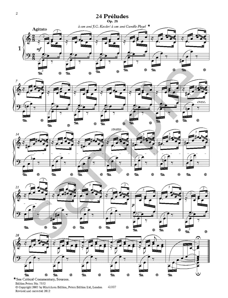 Chopin - Preludes Op 28 Op 45 Piano Book (New Urtext Edition)