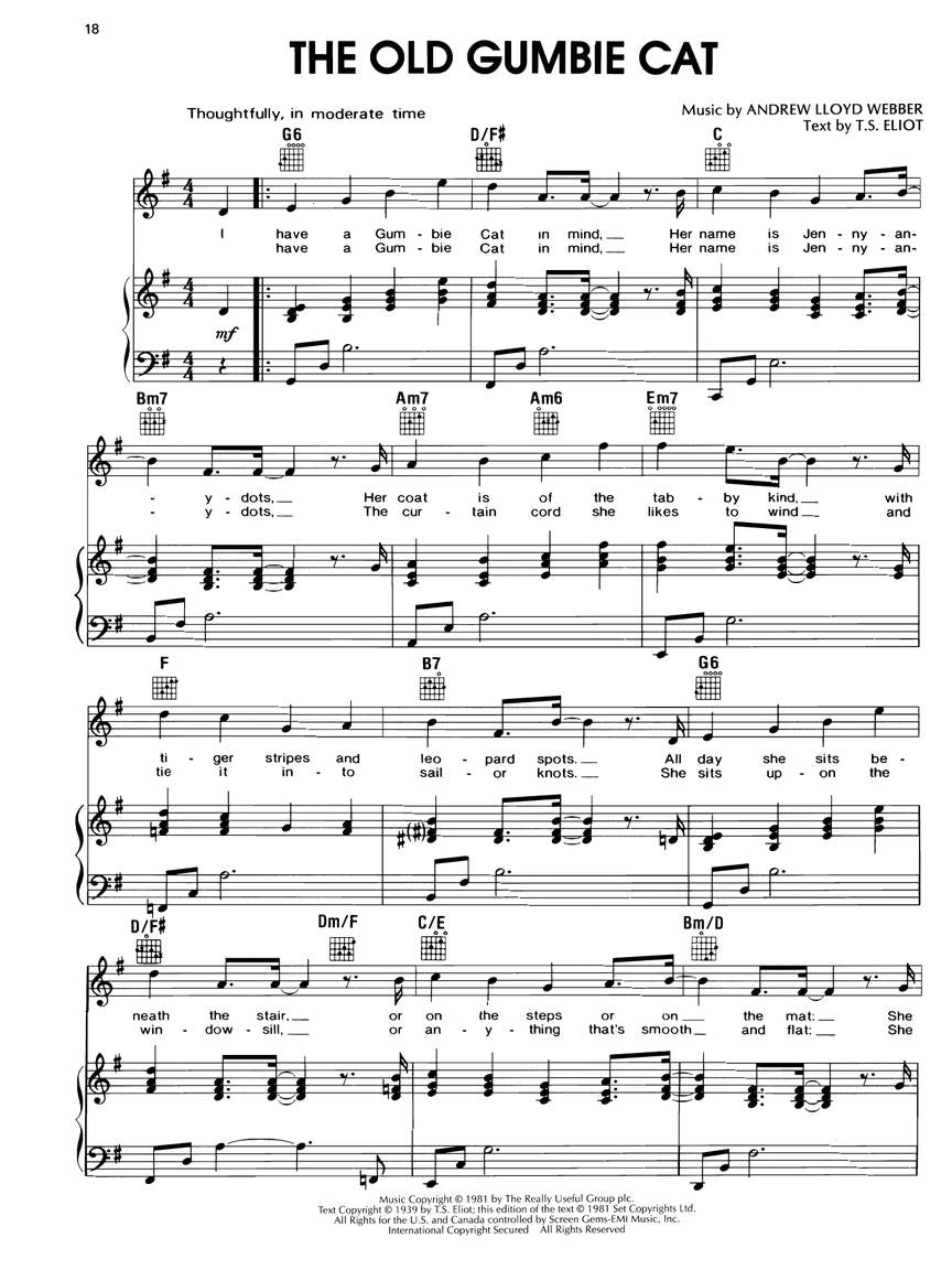 Cats Vocal Selections