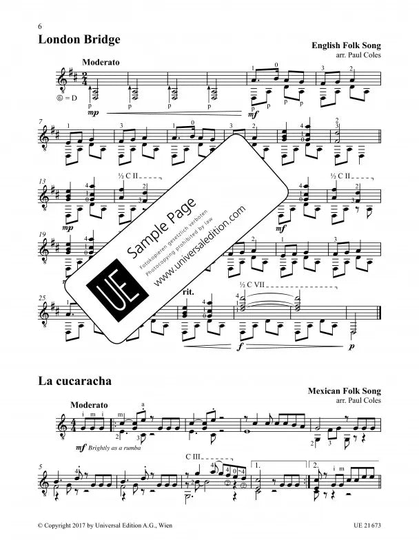 From Folk to Classical Book 1 - 30 Favourite Pieces for Guitarists