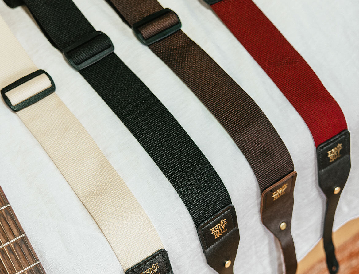 Ernie Ball Polypro Acoustic Guitar Strap - Burgundy