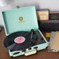 MBeat Woodstock Tiffany Blue Retro Turntable