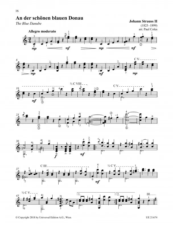 From Folk to Classical Book 2 - 24 Favourite Pieces for Advanced Guitarists