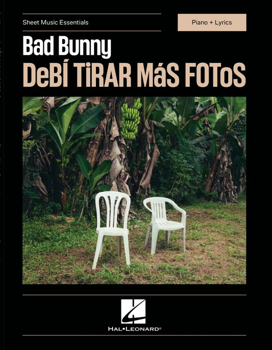 Bad Bunny - Debi Tirar Mas Fotos Piano/Lyrics Book
