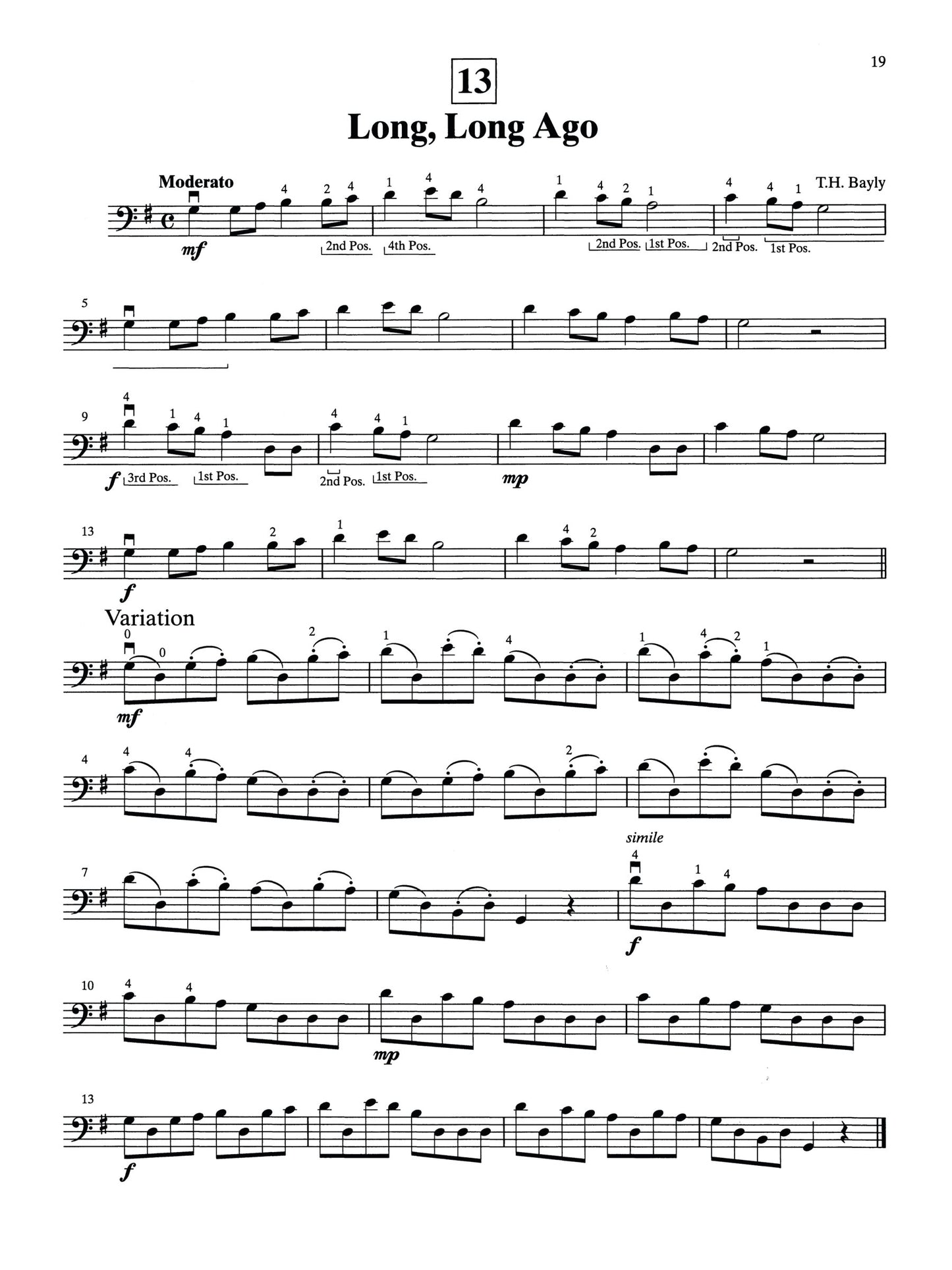 Suzuki Bass School - Volume 2 Double Bass Part Book