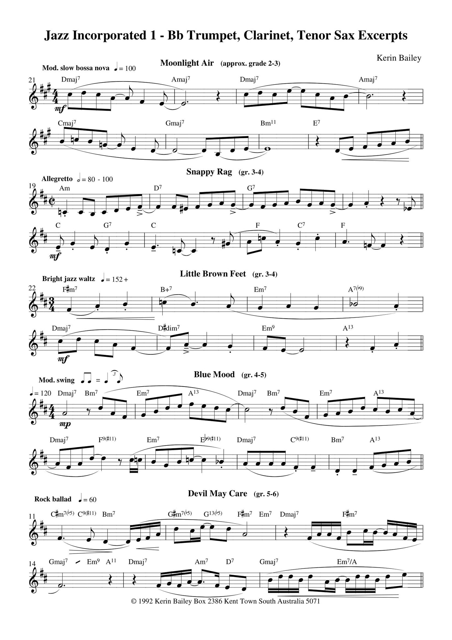 Jazz Incorporated - Trombone/Euphonium With Piano Accompaniment & CD -  Book 1