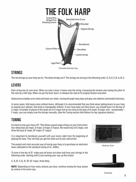 Hal Leonard Folk Harp Method Book/Ola