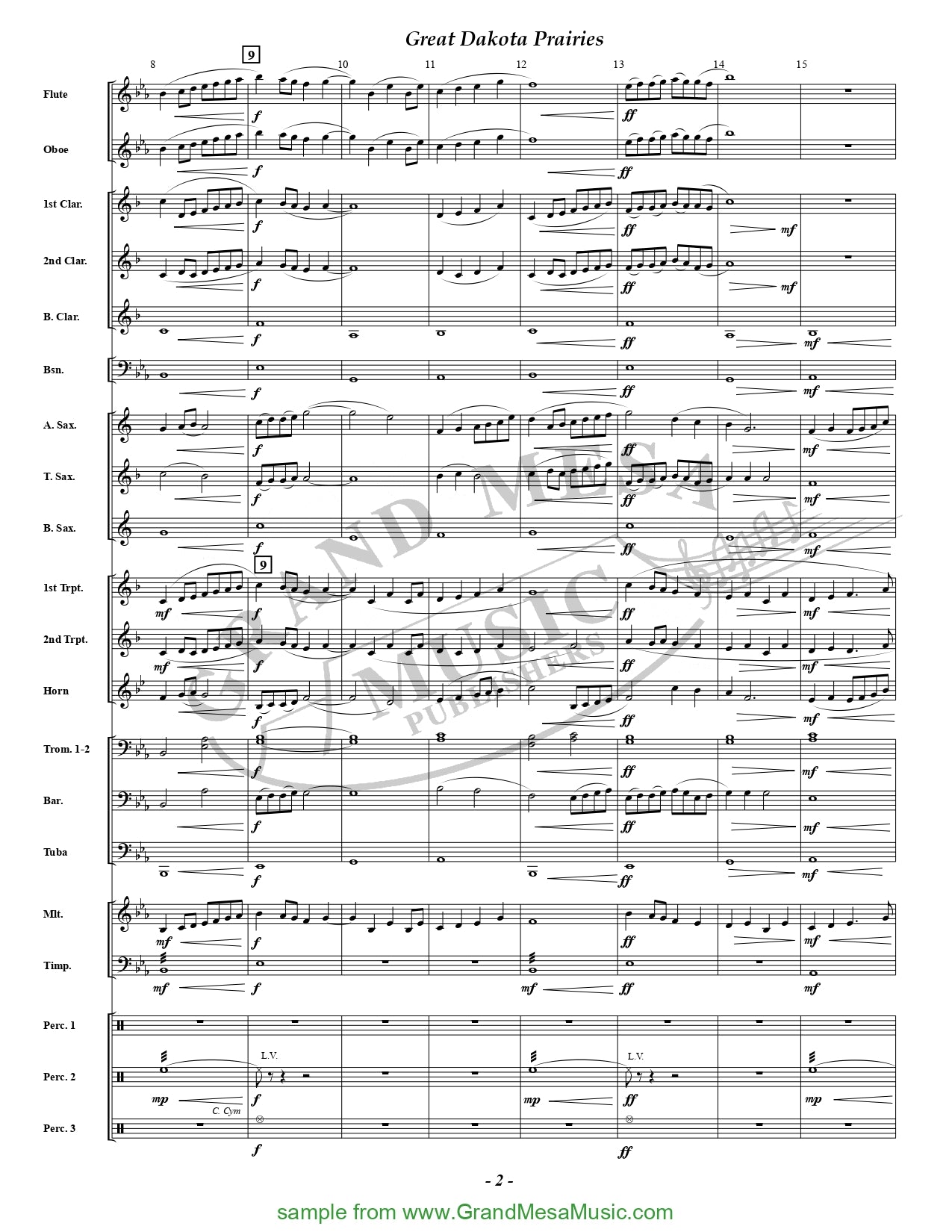 Great Dakota Prairies - Concert Band Score/Parts