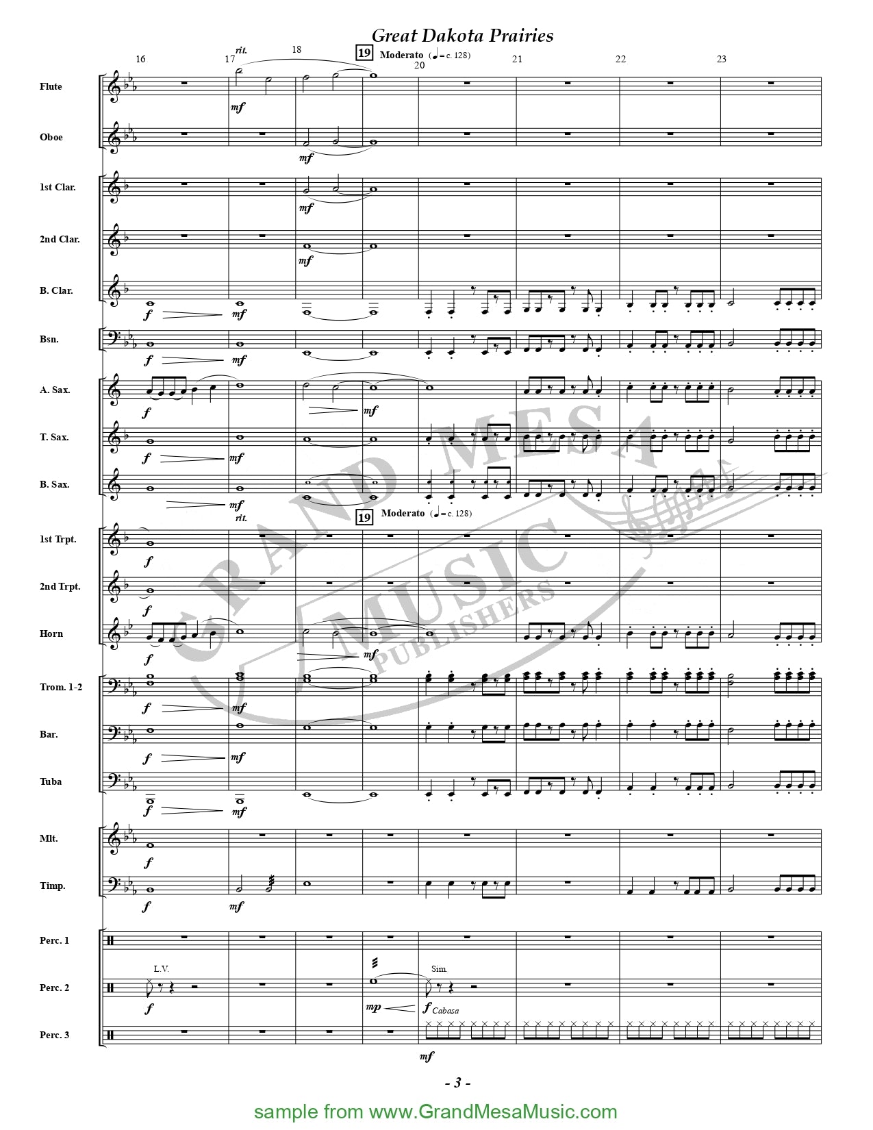 Great Dakota Prairies - Concert Band Score/Parts